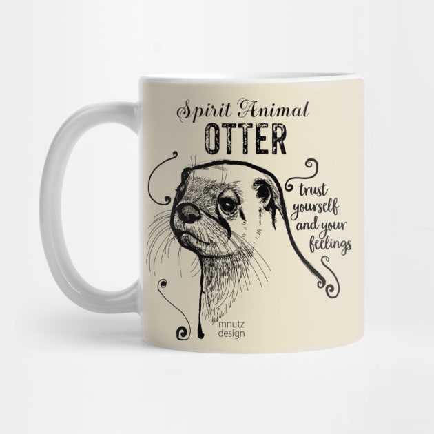 Spirit animal - Otter black by mnutz